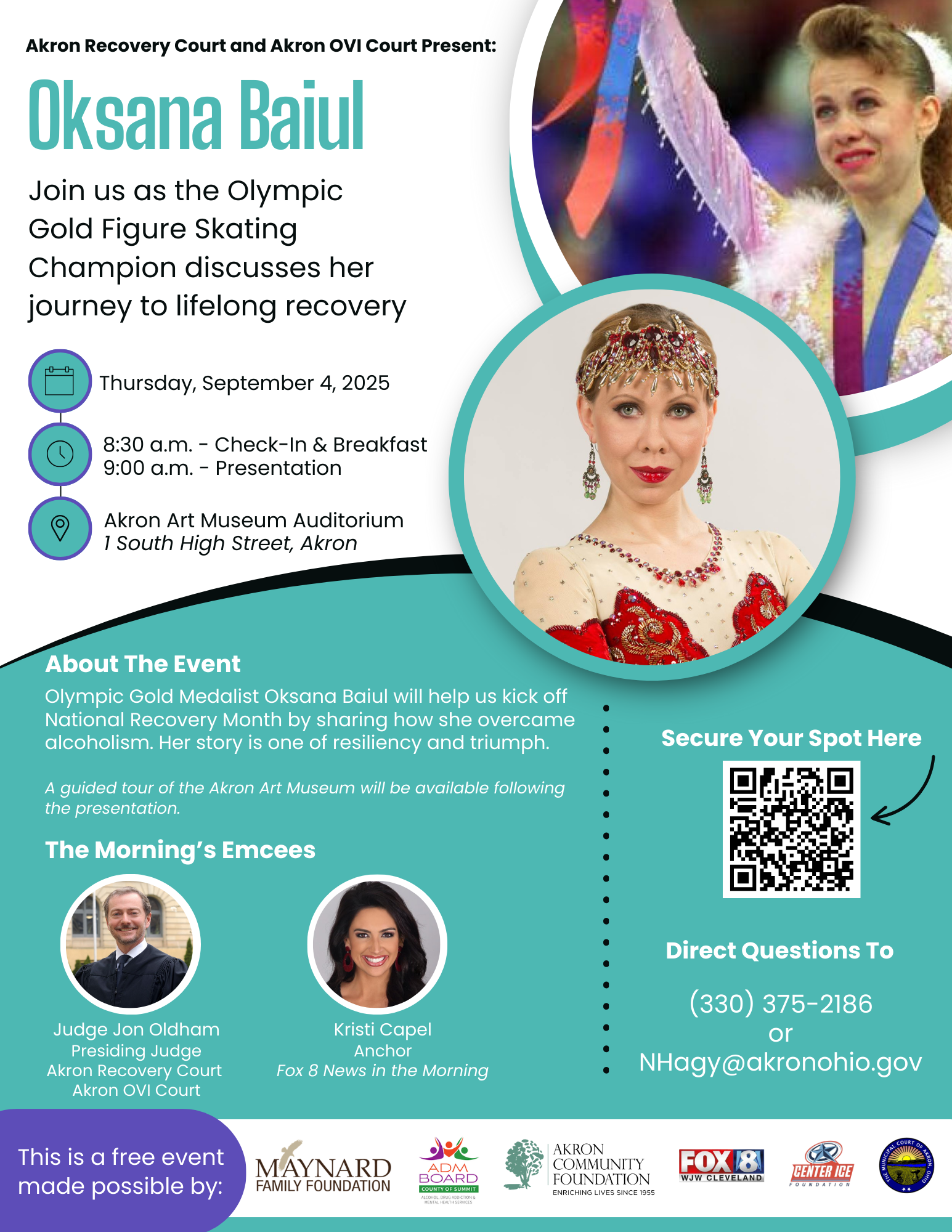Oksana Baiul National Recovery Month